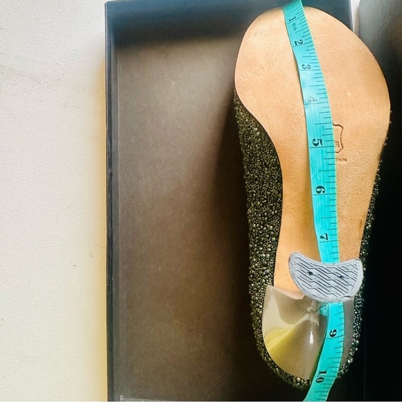 Beaded leather pumps womens pin up 38 | 7.5 Louis heel 3” Spain - Picture 7 of 12